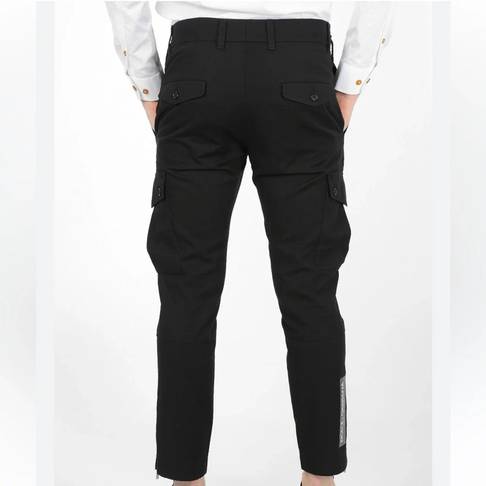 DOLCE & GABBANA Men's Black Cargo Pants - Picture 4 of 14